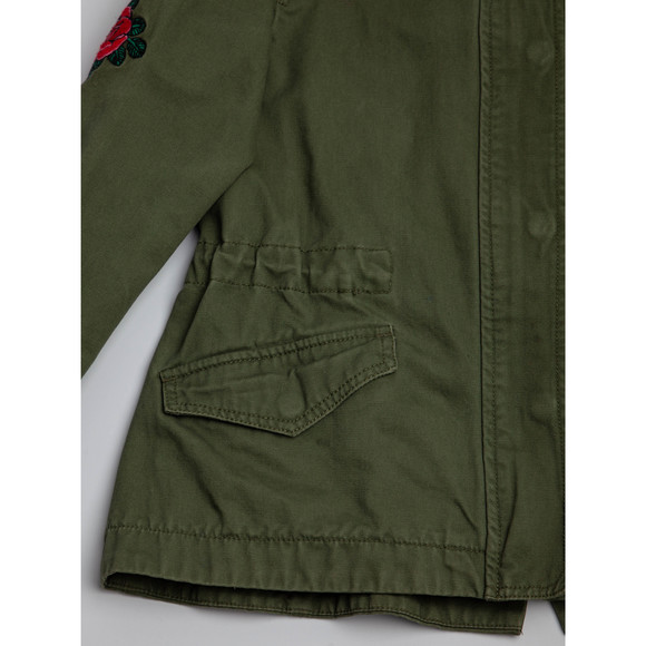 NEW Zadig&Voltaire Olive Green Military Jacket Size 7 for Kids - Picture 6 of 7